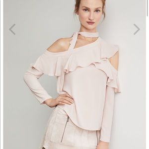 BCBG cold shoulder top